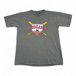 Vintage Indianapolis Indians Shirt Adult MEDIUM Gray Baseball JanSport USA 90s